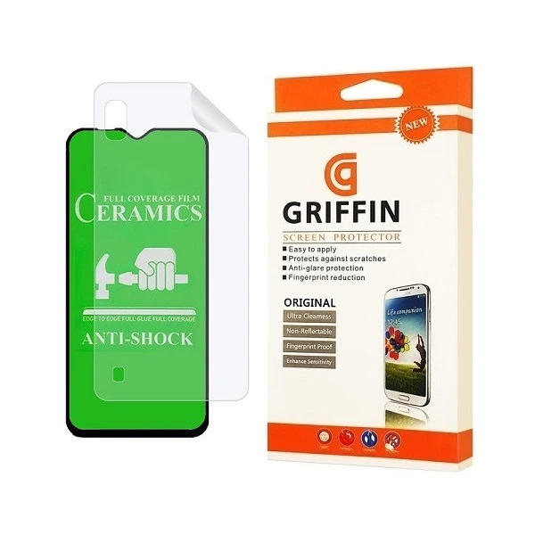 محافظ صفحه نمایش گریفین مدل 2CRN  مناسب برای گوشی موبایل سامسونگ Galaxy A10 به همراه محافظ پشت گوشی
