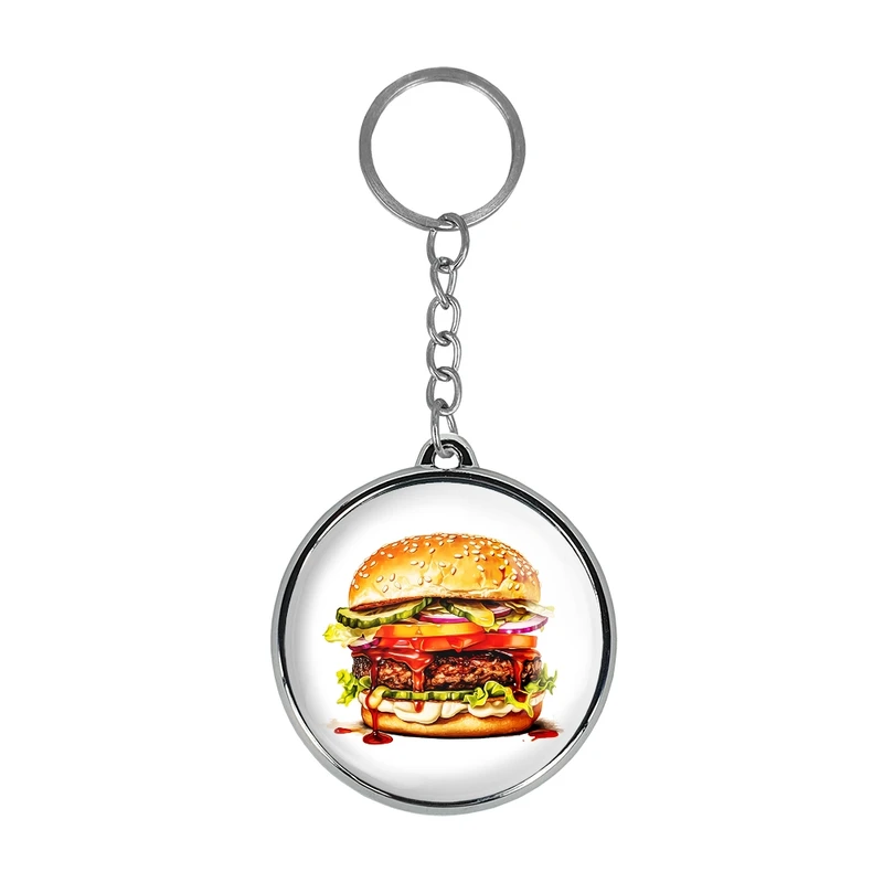 جاکلیدی خندالو طرح فست فود (Fast Food) مدل دوطرفه کد 3655936560