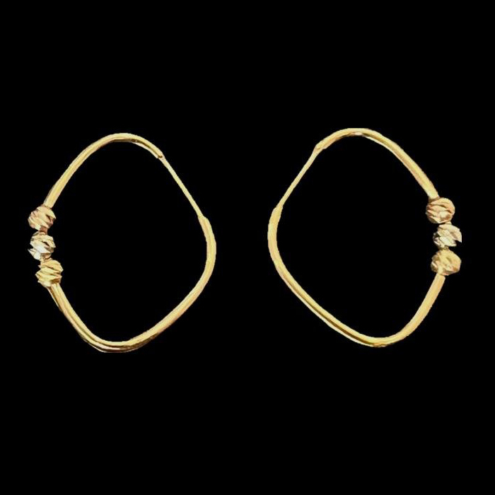 گوشواره طلا 18 عیار زنانه دوست خوب مدل dk597
