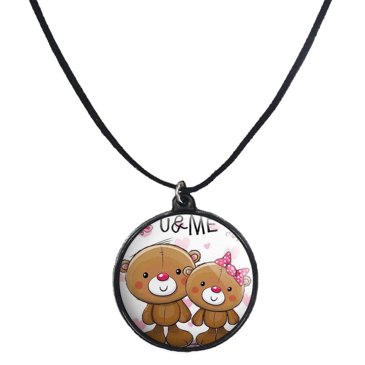 گردنبند پرمانه طرح عاشقانه کد pmb.7280 مدل دو طرفه