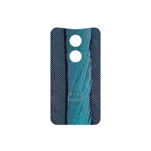 MAHOOT Turquoise feathers Cover Sticker for Motorola Moto X 2014