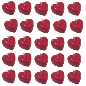 شمع تولد مدل قلبي عاشقانه  مجموعه 25 عددی