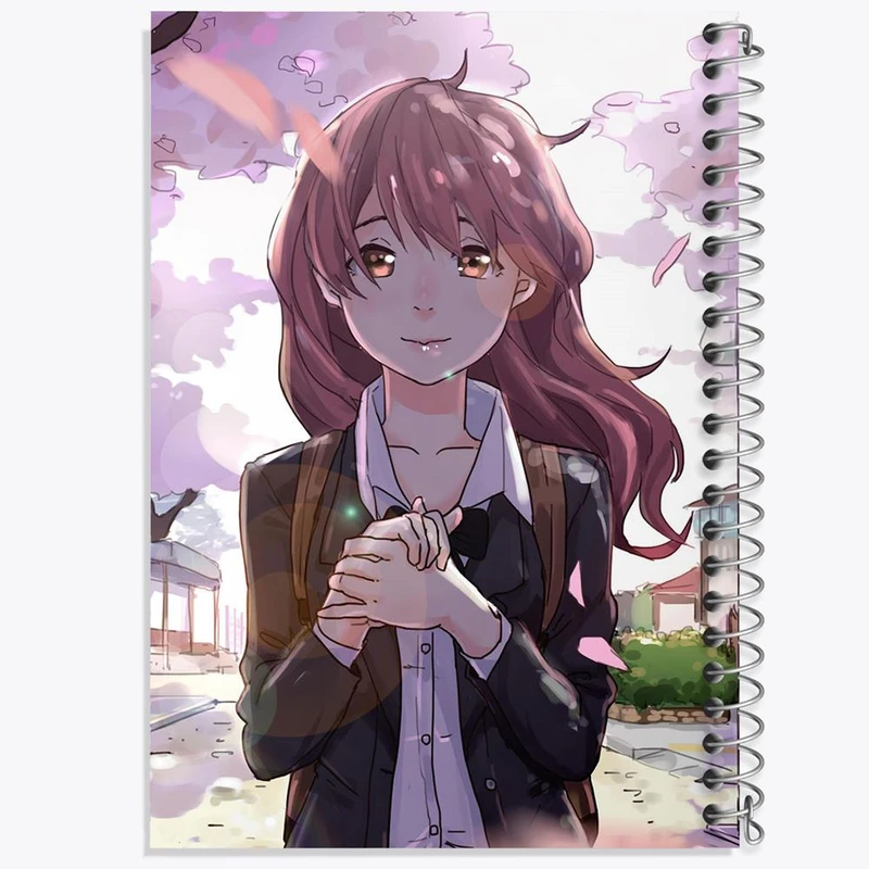 دفتر ژورنال نویسی 50 برگ خندالو مدل نقطه ای طرح شوکو نیشیمیا انیمه سایلنت ویس A Silent Voice کد 15787