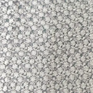 پارچه لباس مدل گیپور طرح گل ریز