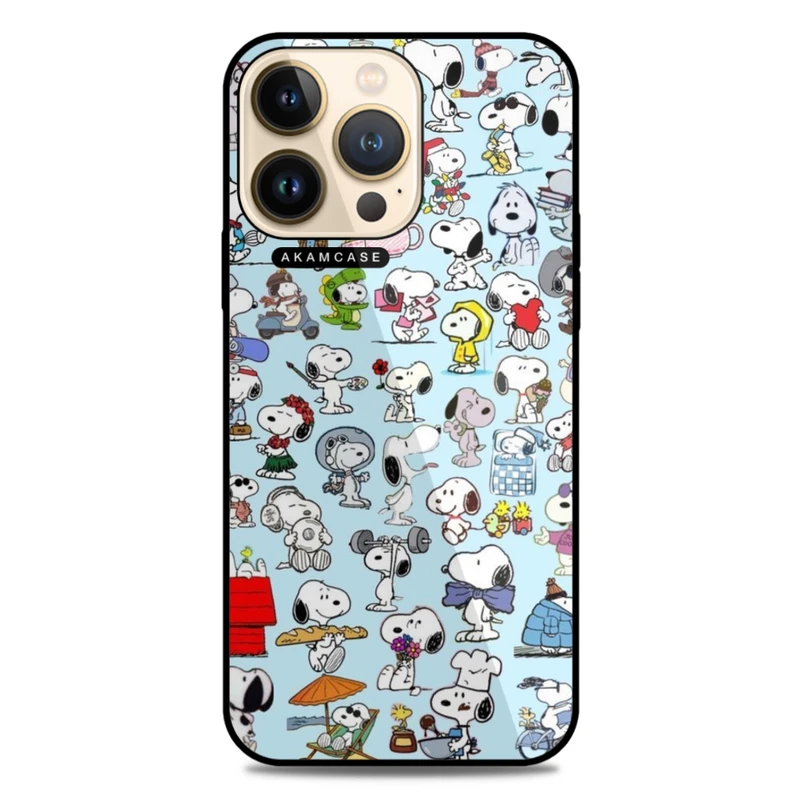 کاور آکام مدل AMC-WA13PRO-SNOOPY-23 مناسب برای گوشی موبایل اپل iPhone 13 Pro