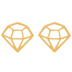 گوشواره طلا 18 عیار زنانه باراد زر مدل الماس BZ07