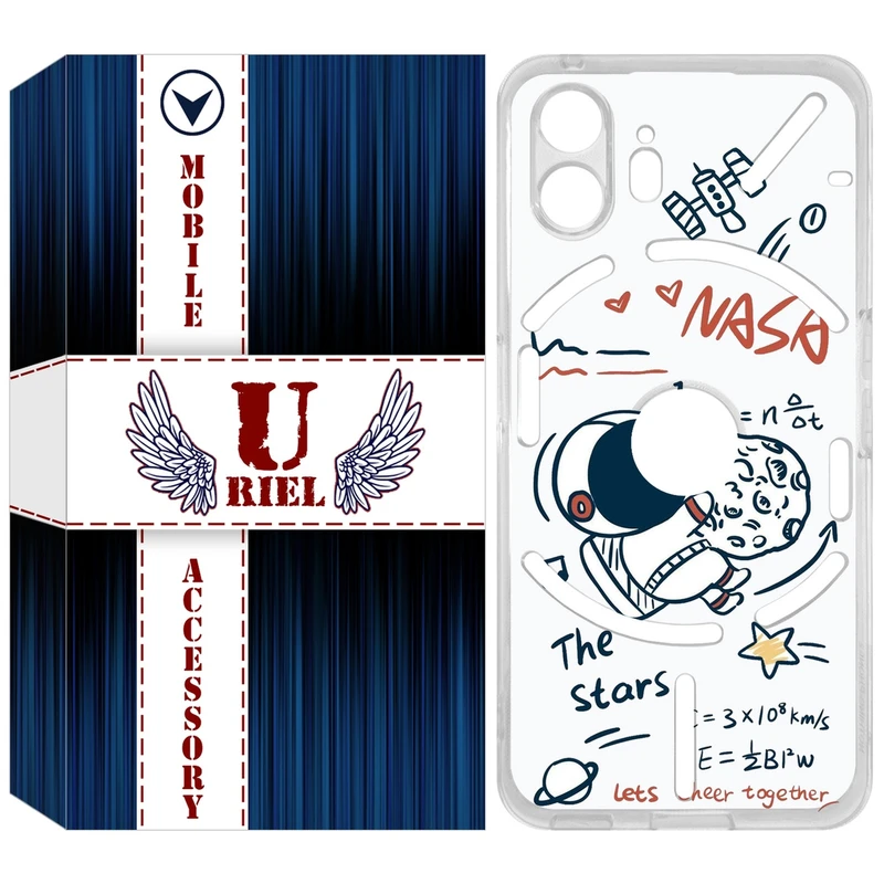 کاور یوریل مدل Clear کد 27 طرح ناسا مناسب برای گوشی موبایل ناتینگ فون Nothing Phone 2