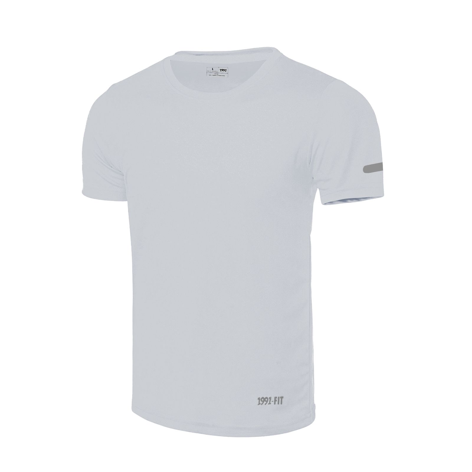 تی شرت آستین کوتاه ورزشی مردانه نوزده نودیک مدل TS1962 W -  - 8