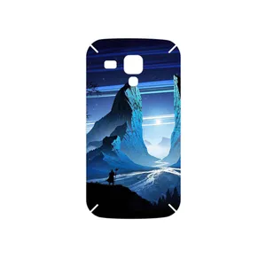 MAHOOT Blue Mountains Digital Art Cover Sticker for Samsung Galaxy S Duos GT S7562