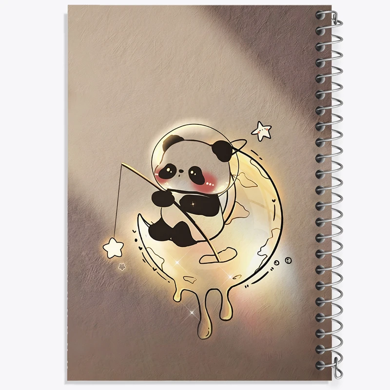 دفتر شطرنجی 50 برگ خندالو طرح پاندا کیوت کد N4109