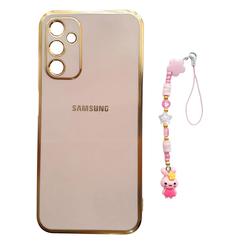 کاور مدل الکتروپلیت طرح خرگوش کد A10467 مناسب برای گوشی موبایل سامسونگ Galaxy A14 4G / A14 5G به همراه بند آویز