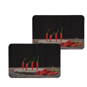 زیربشقابی طرح فلفل کد 8462 مجموعه 2 عددی