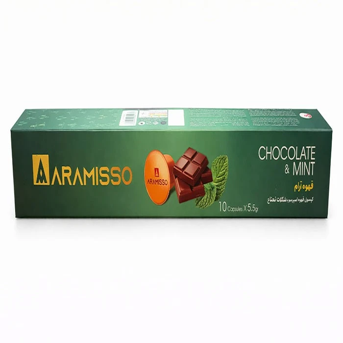 کپسول قهوه اسپرسو و شکلات و نعناع آرامیسو - 55 گرم بسته 10 عددی