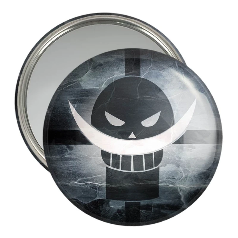 آینه جیبی خندالو مدل علامت خدمه وایت برد انیمه وان پیس One Piece  کد 11438