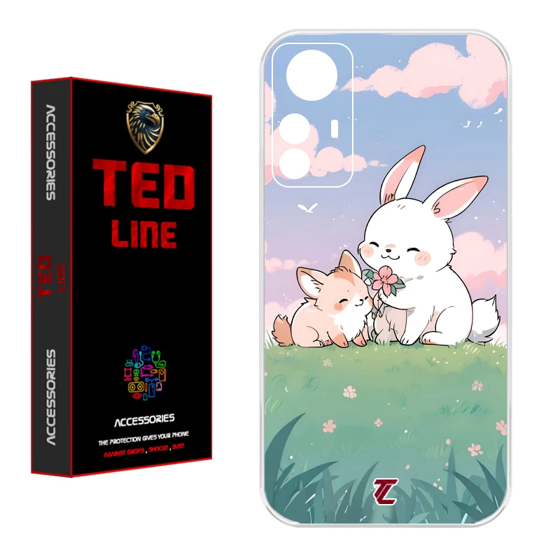 کاور تدلاین طرح خرگوش کد 1184 مناسب برای گوشی موبایل شیائومی Redmi Note 12S