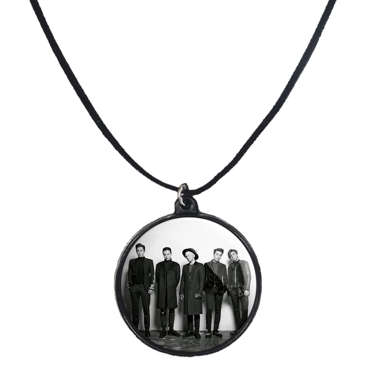گردنبند پرمانه طرح گروه موسیقی BIG BANG کد pmb.15126 مدل دو طرفه