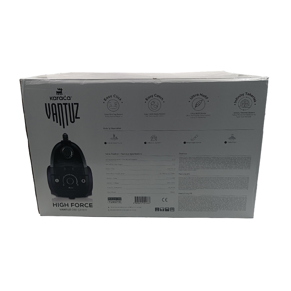 جاروبرقی کاراجا مدل پر قدرت رز گلد 153.03.06.7770