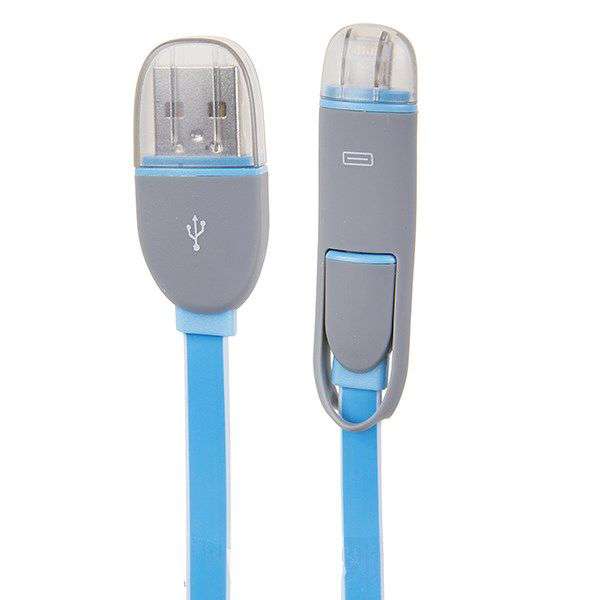 کابل تبدیل USB به microUSB / لایتنینگ مدل LC81 طول 1 متر