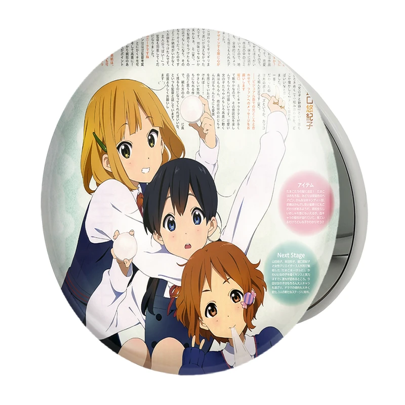 آینه جیبی خندالو طرح انیمه فروشگاه تاماکو مدل تاشو کد 24270 