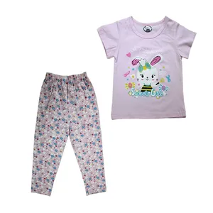 ست تی شرت و شلوار دخترانه مدل queen کد SSB005