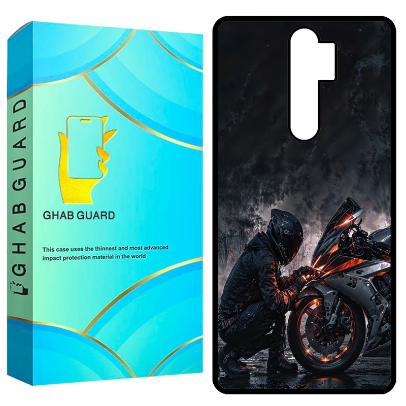 کاور قاب گارد طرح موتور سوار مدل GCHPN8P مناسب برای گوشی موبایل شیائومی Redmi Note 8 Pro