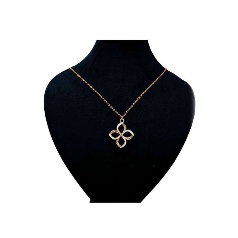 گردنبند دخترانه مدل گل کد 002 گردنبند دخترانه مدل گل کد 002