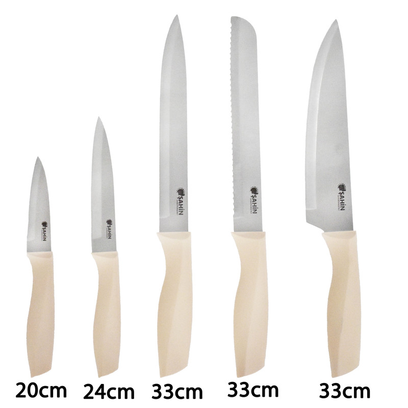 سرویس چاقو و کفگیر و ملاقه 14 پارچه شاهین مدل SHN1030