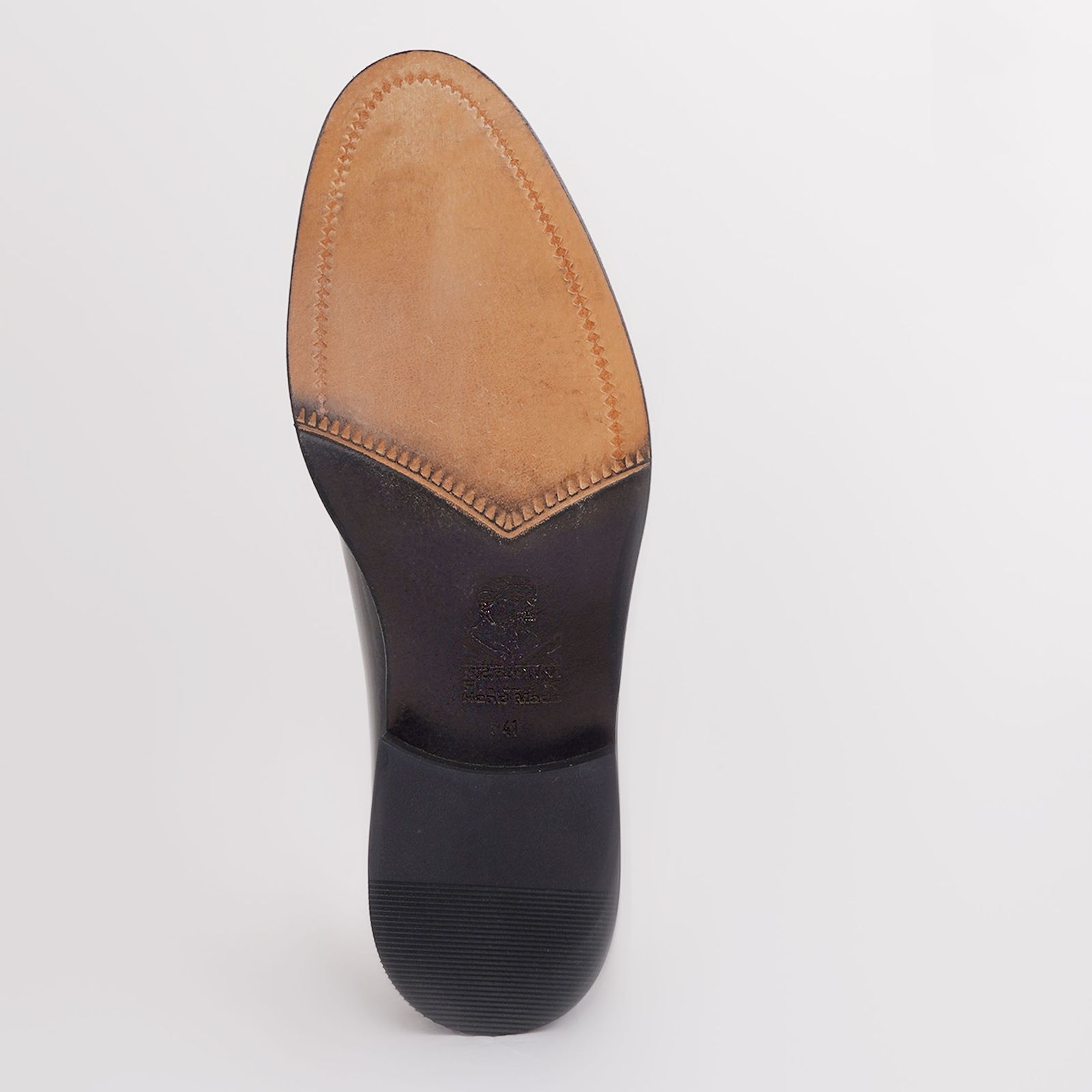 کفش مردانه کرمانی مدل تمام چرم طبیعی دستدوز کد 1037 رنگ عسلی -  - 5