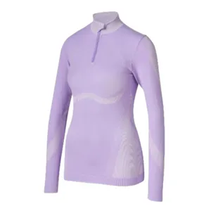 تی شرت آستین بلند ورزشی زنانه مدل نیم زیپ