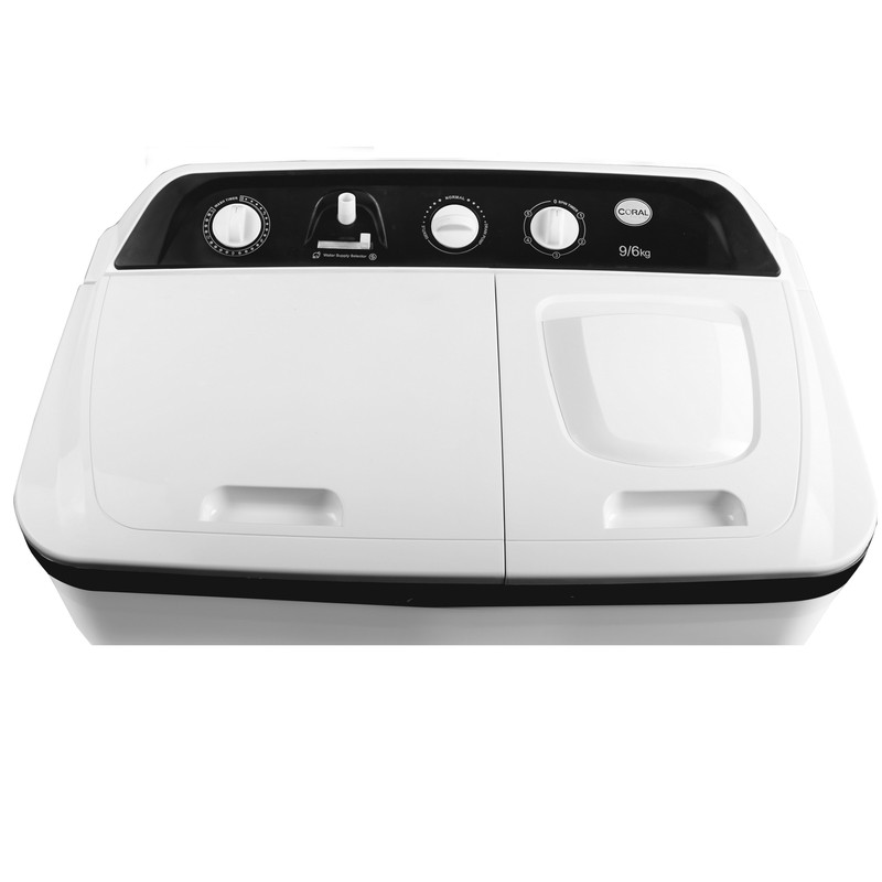 ماشین لباسشویی دوقلو کرال مدل TTW-96513D  ظرفیت 9.6 کیلوگرم
