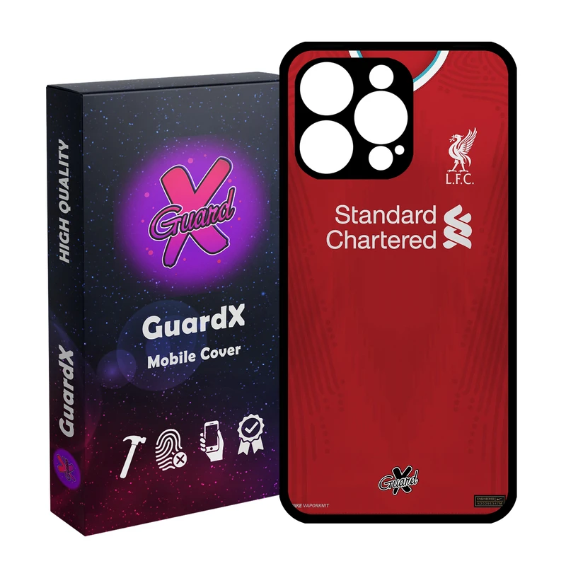 کاور گارد ایکس طرح Liverpool مدل قاب Glass10252 مناسب برای گوشی موبایل اپل iPhone 15 Pro Max