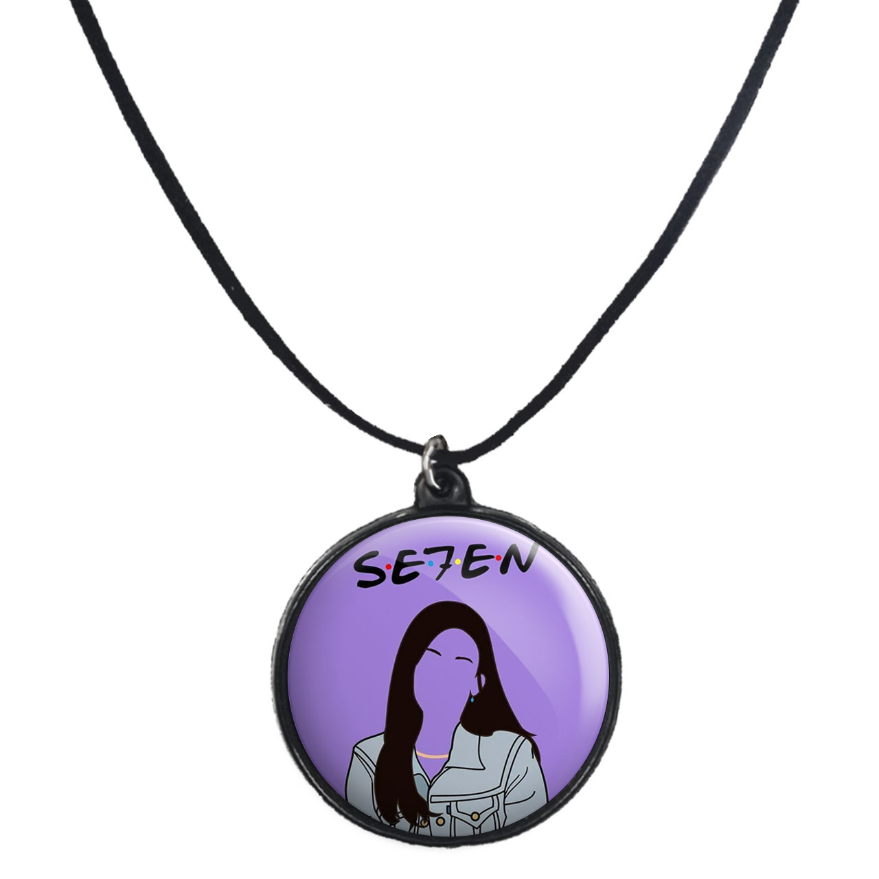 گردنبند پرمانه طرح فرندز کد pmb.18773مدل دو طرفه