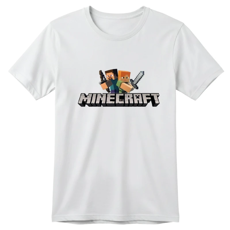 تی‌شرت آستین کوتاه بچگانه مدل ماینکرفت کد v9 