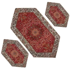ست سه تکه رومیزی مدل قاجار کد RH3-3