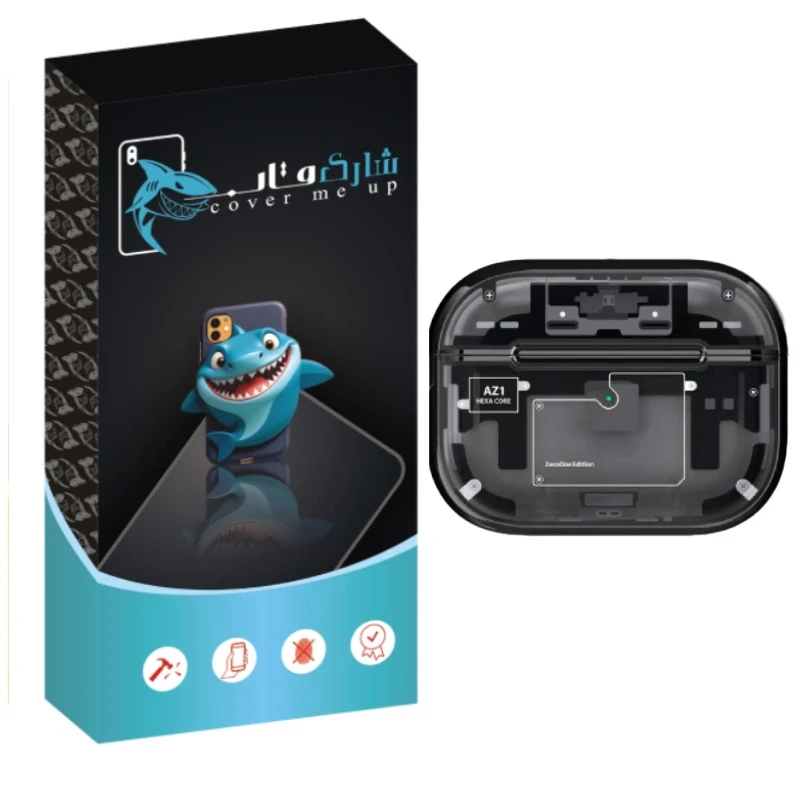 کاور شارک قاب مدل Ultra Hybrid Zero One مناسب برای کیس اپل ایرپاد Airpod 1