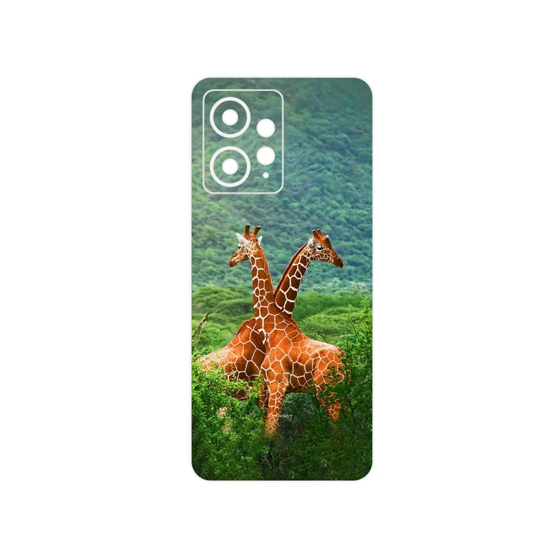 برچسب پوششی ماهوت مدل Giraffe مناسب برای گوشی موبایل شیائومی Redmi Note 12 4G