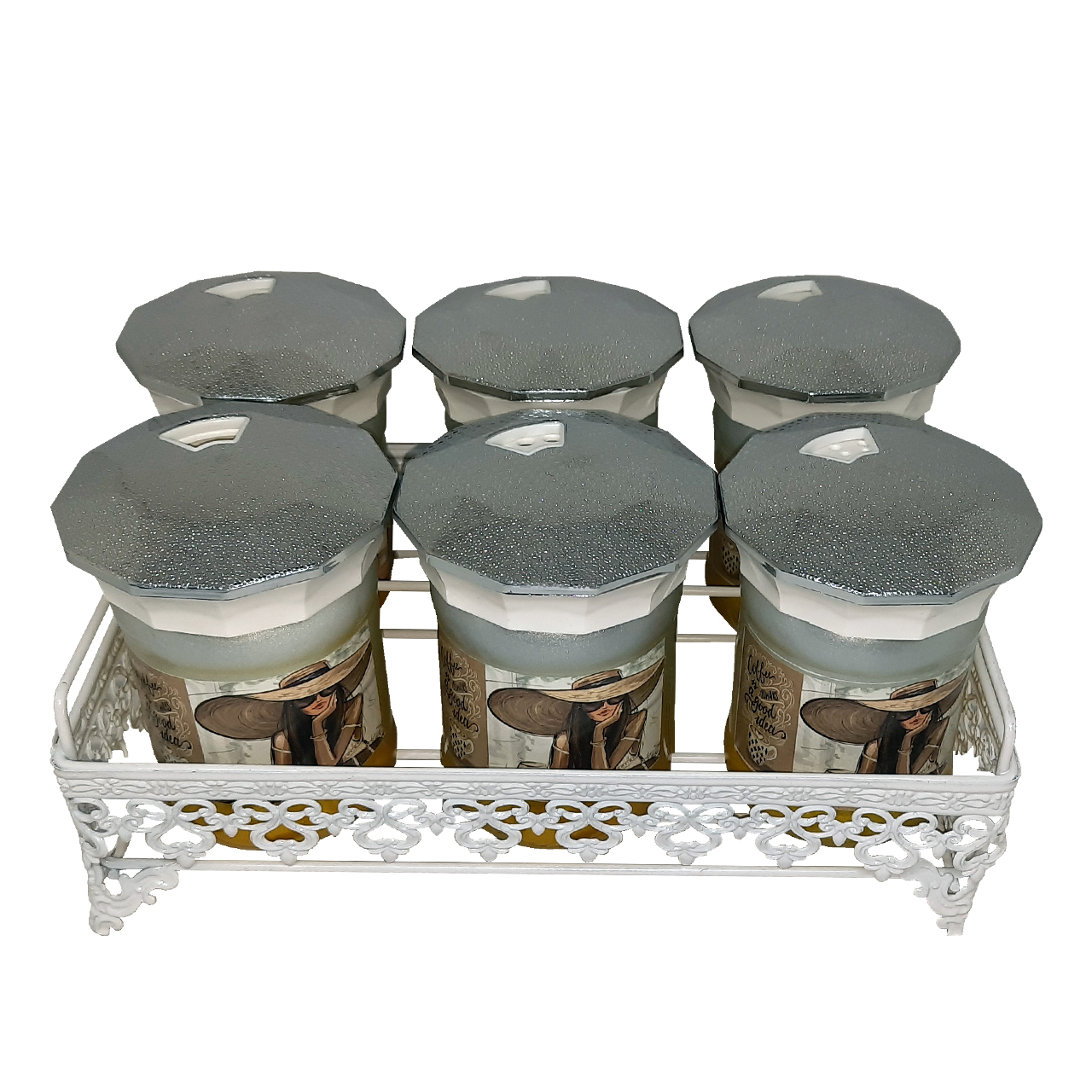  ست جا ادویه 6 پارچه مدل DZC-4003
