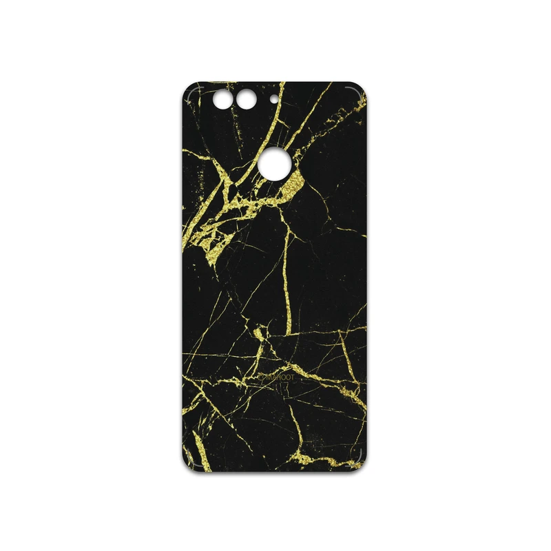 برچسب پوششی ماهوت مدل Graphite-Gold-Marble مناسب برای گوشی موبایل هوآوی Nova 2 Plus