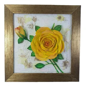 تابلو نقاشی استاکو طرح گل برجسته مدل GSR152