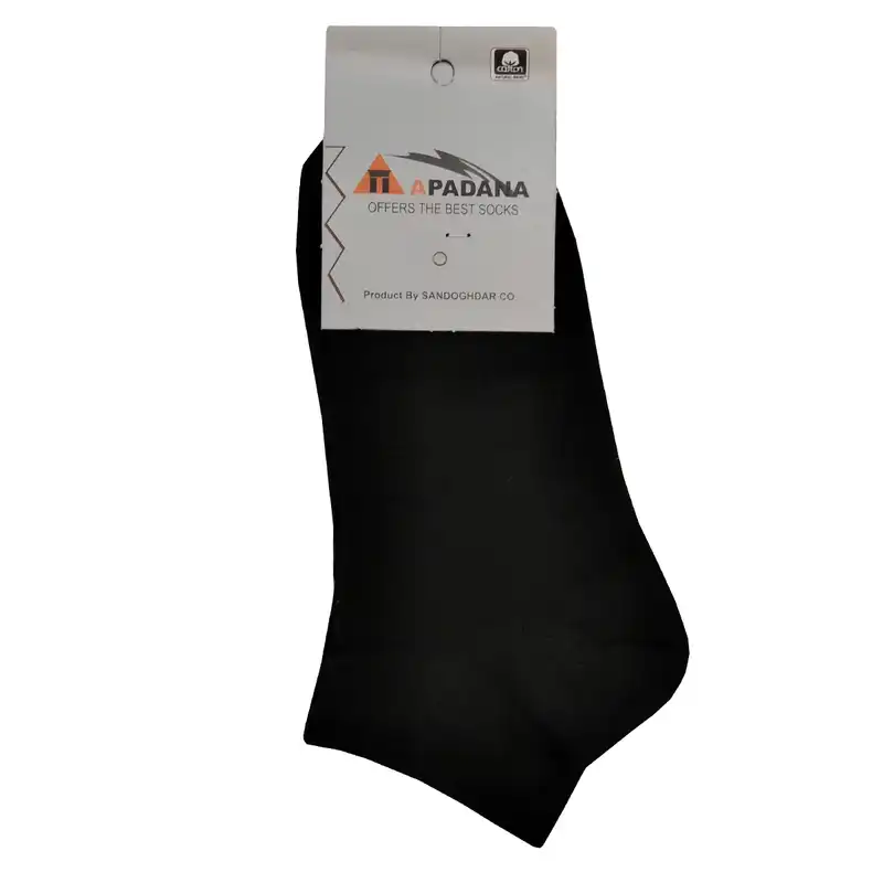 جوراب آپادانا کد bb1212 بسته 6 عددی رنگ مشکی