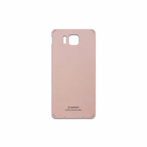 MAHOOT Rose Gold Leather Cover Sticker for Samsung Galaxy Alpha