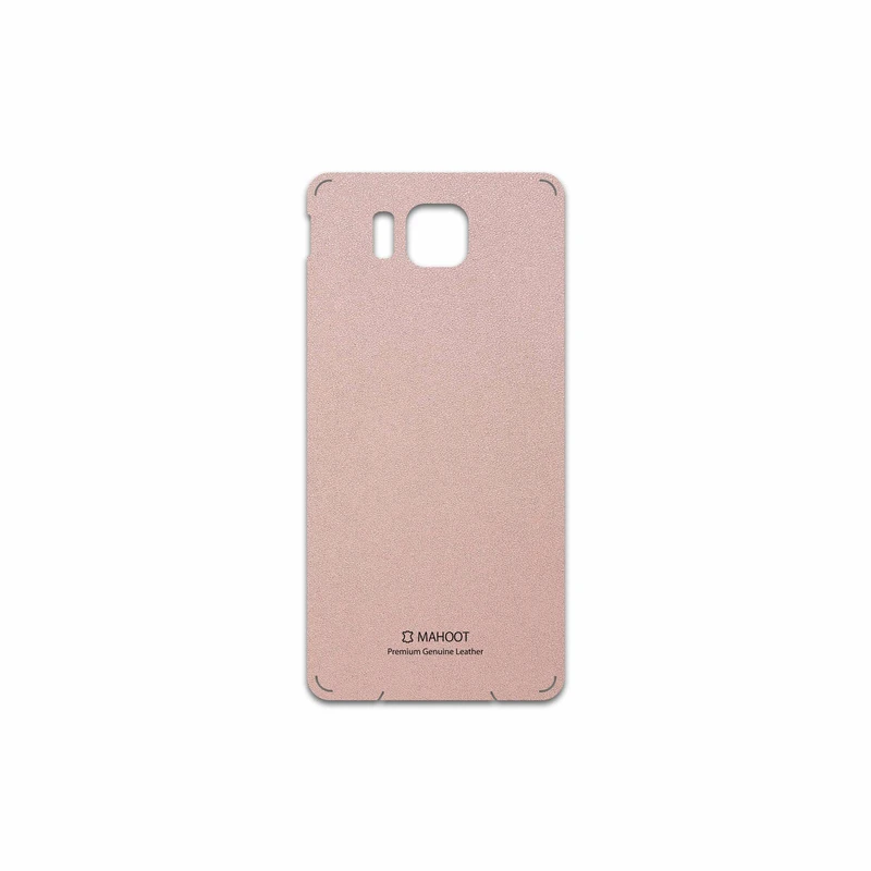 برچسب پوششی ماهوت مدل Rose Gold Leather مناسب برای گوشی موبایل سامسونگ Galaxy Alpha