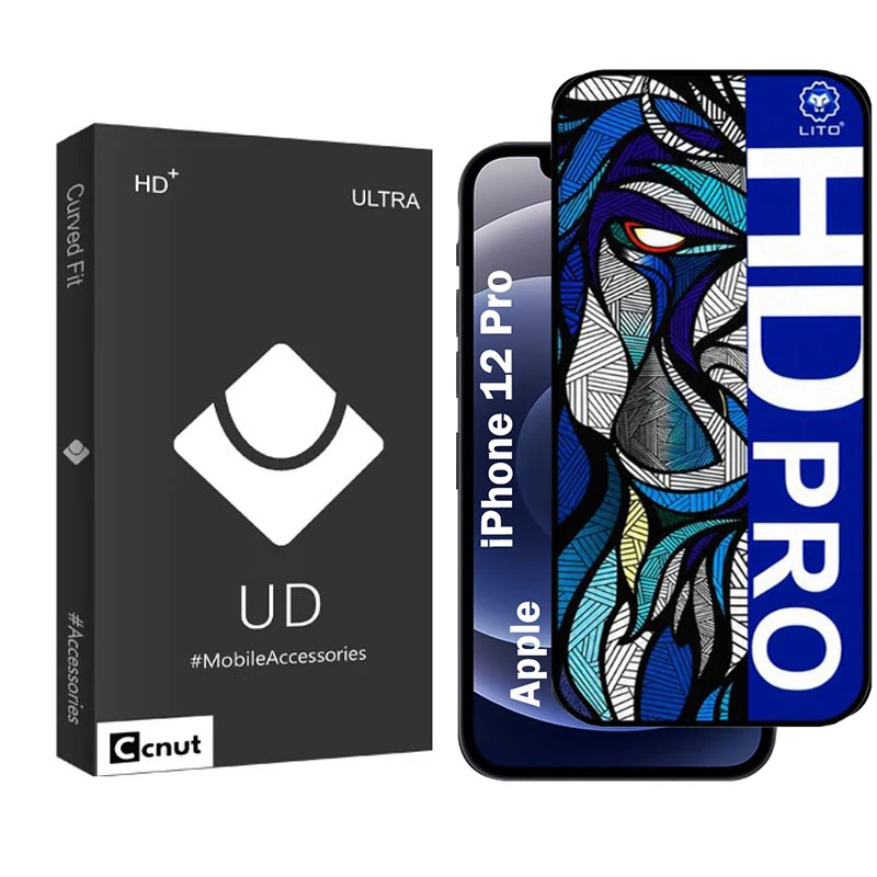 محافظ صفحه نمایش شیشه ای کوکونات مدل LIHD-UDB مناسب برای گوشی موبایل اپل iPhone 12 Pro