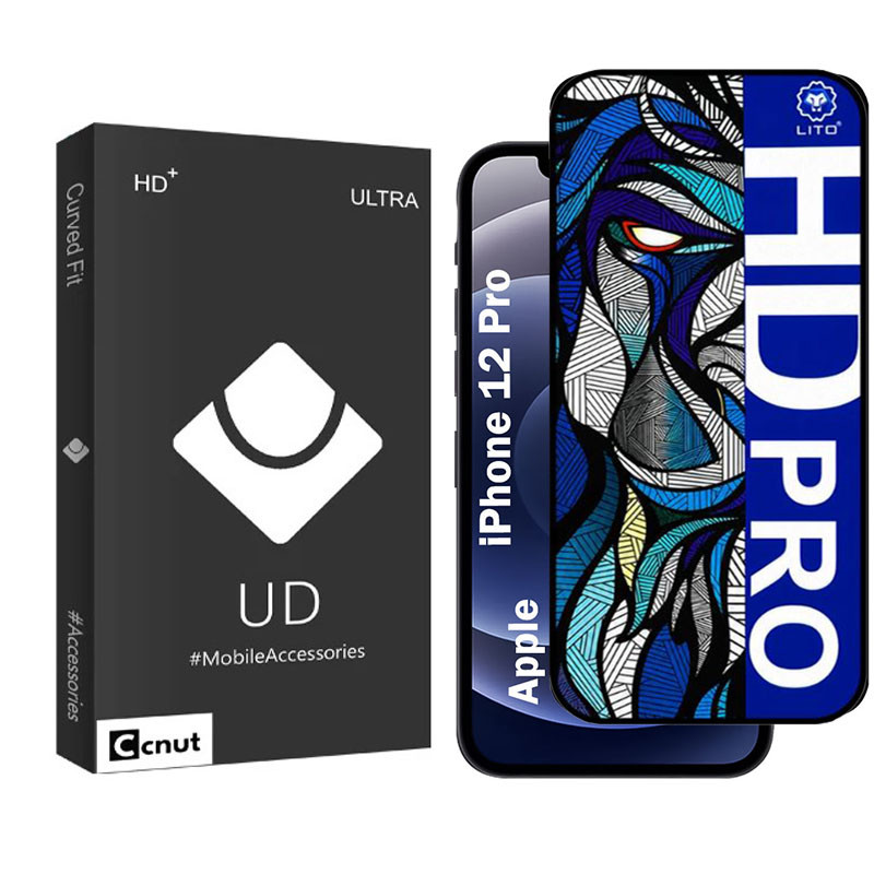 محافظ صفحه نمایش شیشه ای کوکونات مدل LIHD-UDB مناسب برای گوشی موبایل اپل iPhone 12 Pro