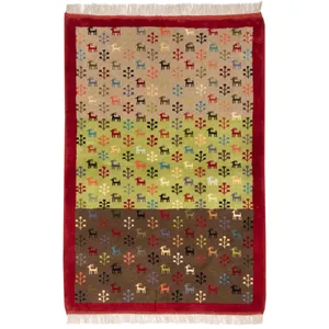 گبه دستباف ذرع و نیم سی پرشیا کد 171877