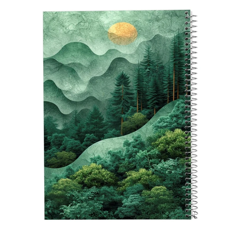 دفتر ژورنال نویسی 50 برگ مدوپد مدل نقطه ای طرح طبیعت کد DF15372