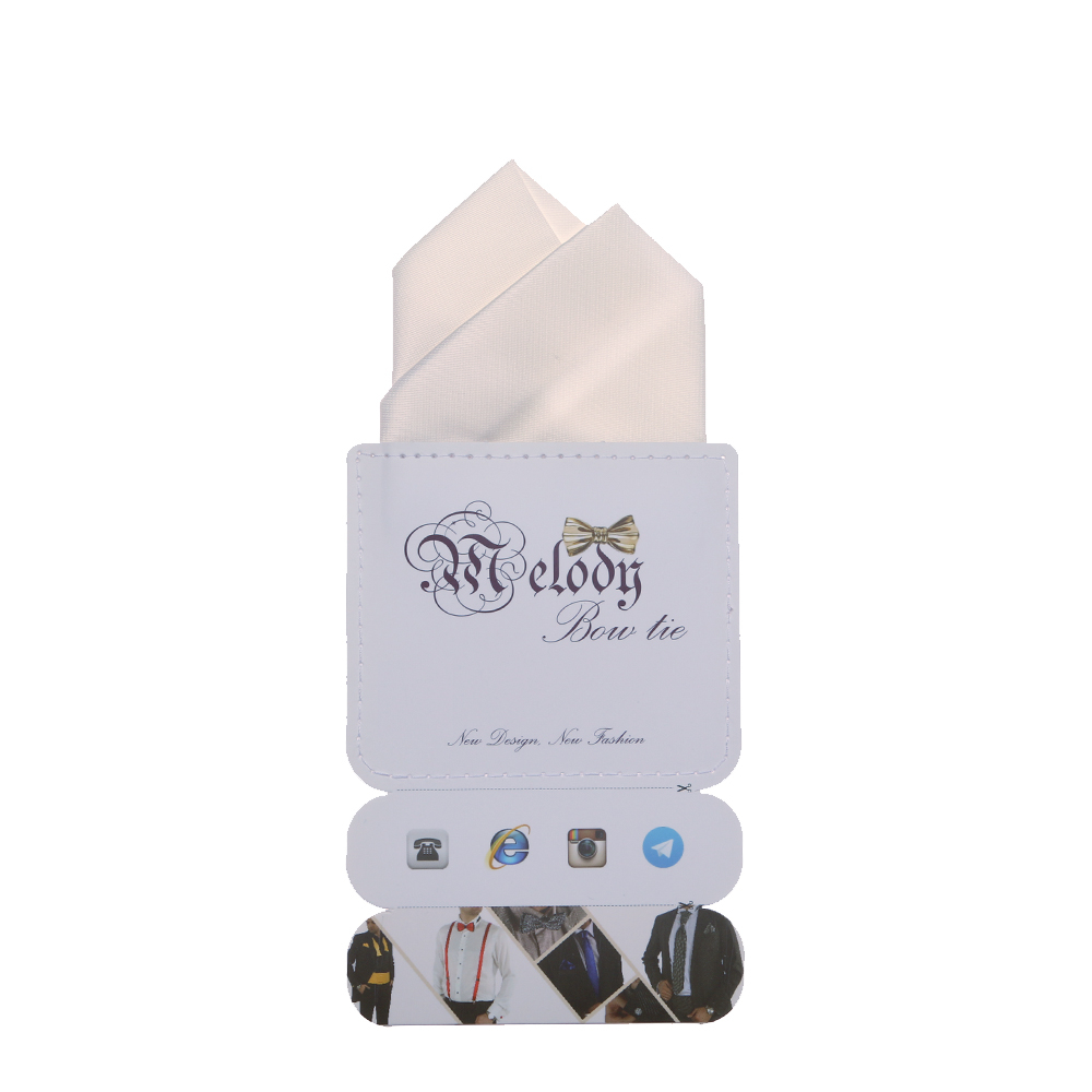 دستمال جیب مردانه ملودی مدل PS5108MSOwht
