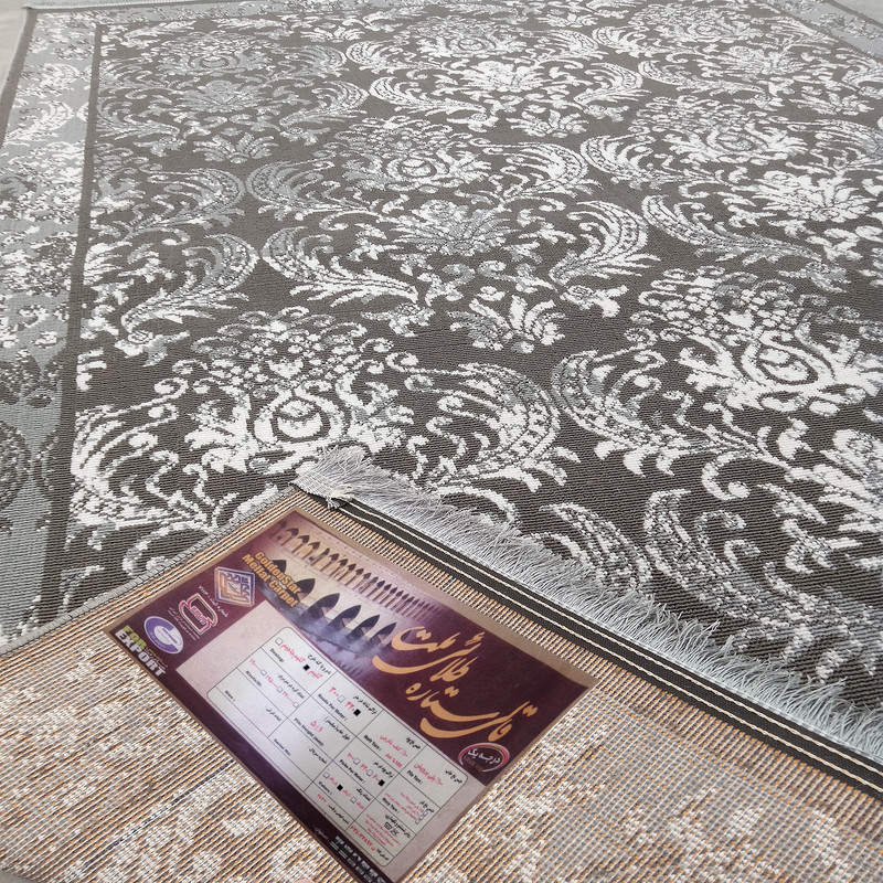 گلیم ماشینی ستاره طلایی ملت مدل اسلیمی