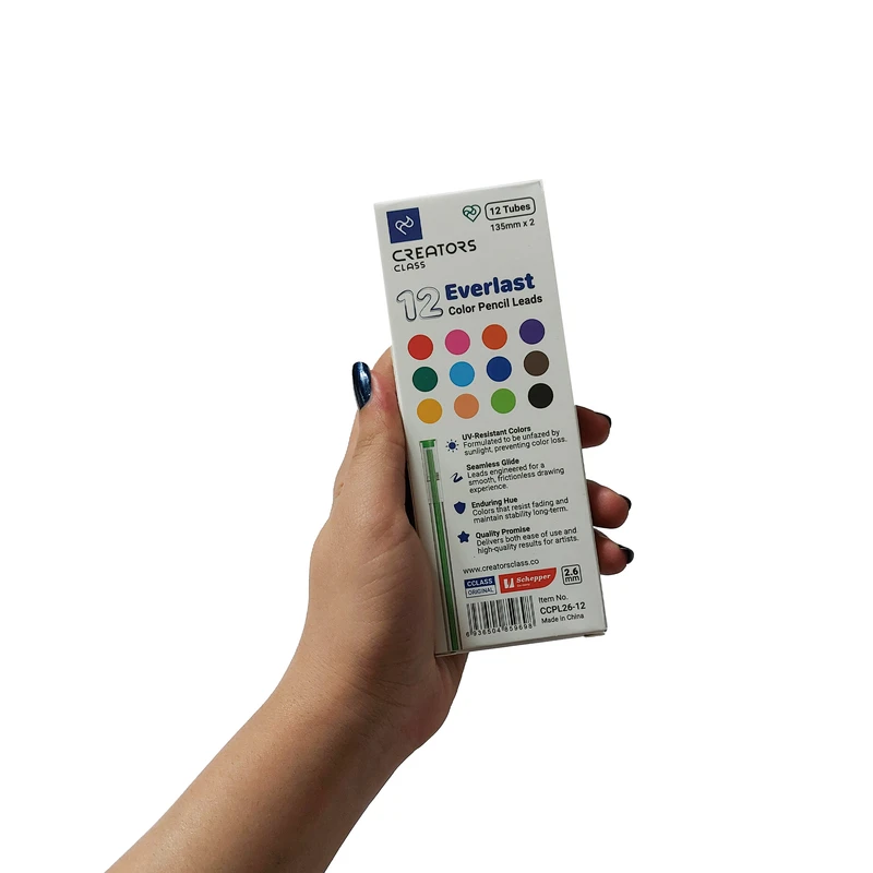 عکس شماره 2 : نوک مداد نوکی 2.6 میلی متری کریتورز کلاس مدل everlast به همراه برچسب