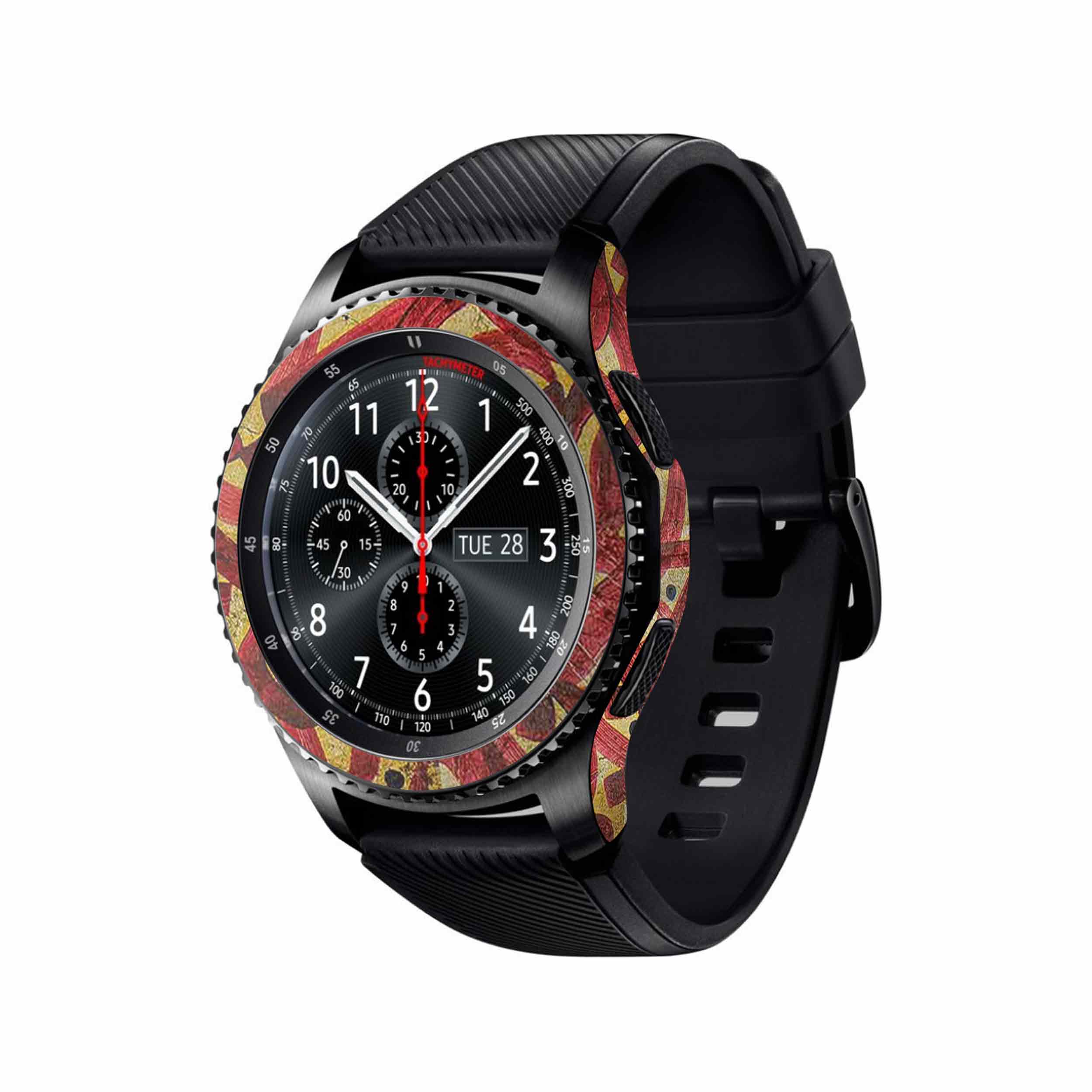 برچسب ماهوت طرح Nastaliq-6 مناسب برای ساعت هوشمند سامسونگ Galaxy Gear S3 Frontier
